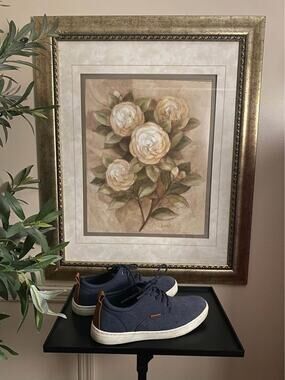 Invito Navy Canvas Casual Lace-Up Sneakers – Men’s Size 8